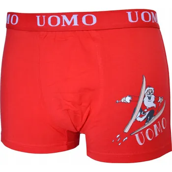 Pánské spodní prádlo Pánské boxerky XL uomo VÁNOČNÍ s MIKULÁŠEM bavlna