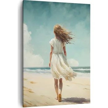 Obraz Obraz na plátně do obýváku ložnice 50x70 dívka obrazy na zeď