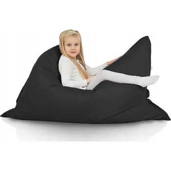 Polštář ČERNÝ SEDACÍ POLŠTÁŘ XL PRO DĚTI, VENKOVNÍ
