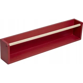 police POLICE NA KNIHY PRO DĚTI DO DĚTSKÉHO POKOJE ČERVENÁ MDF 55 x 8 x 12