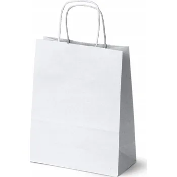 Jednorázové nádobí Papírová taška 18x8x22 cm prémiová eko 50 ks