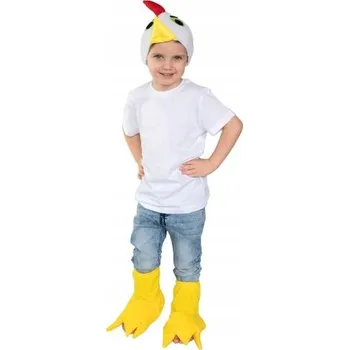 Čepice Kura kostým slepice, čepice s aplikacemi