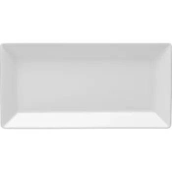 Talíř Lubiana Classic obdélníkový talíř na chuťovky 23,5 cm bílý porcelán