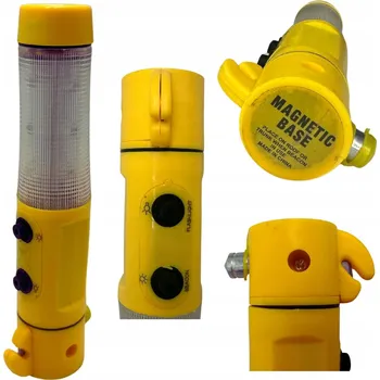 Svítilna LED svítilna pro nouzové situace a záchranu života 4v1, multifunkční, automobilová, s magnet, pro přežití (survival)