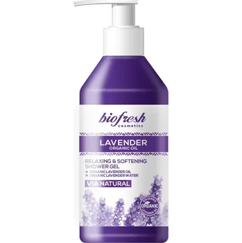 Sprchový gel Relaxačný a zmäkčujúci sprchový gél s organickým levanduľovým olejom Lavender 300 ml tekutá