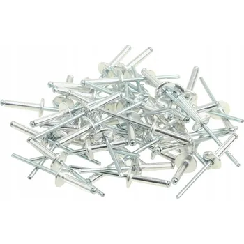 Nýt TRHACÍ HLINÍKOVÉ NÝTY s VELKOU HLAVOU 4.8 x 21 mm 50 kusů ZVĚTŠENÉ / S ROZŠÍŘENOU HLAVOU