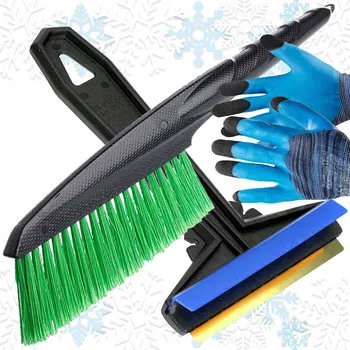 Autoškrabka ZIMNÍ SADA ŠKRABKA NA OKNA MURSKA, SMETÁČEK NA SNÍH, OCHRANNÉ RUKAVICE