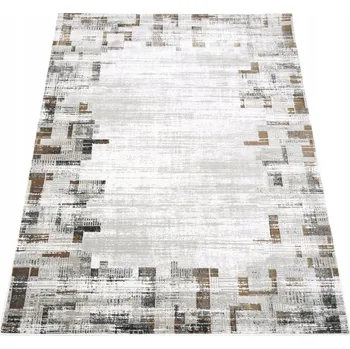 Koberec KOBEREC DO OBÝVACÍHO POKOJE MODERNÍ MĚKKÝ ŠEDÝ BÉŽOVÝ 60X100