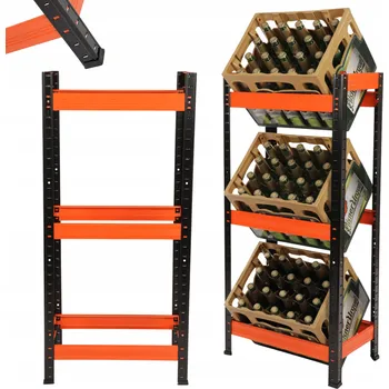 Dílenský regál Kovový regál Wamar-Sosenka 3 police 107x50x30 cm, max. nosnost 100 kg