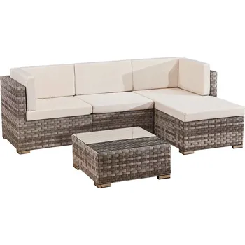 Zahradní sestava Bello Giardino Zahradní nábytek z ratanu sestava TINTO Beige béžová Giardino