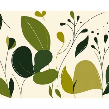 Plakát Plakát Svěžest Listů bez rámu 100 x 100 cm