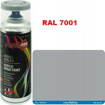 Barva ve spreji RAL 7001 AKRYLOVÝ LAK ve spreji šedý LESK 1233