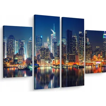 Obraz Vícedílný obraz Pohled na New York City NYC Dekor 3D 120x90