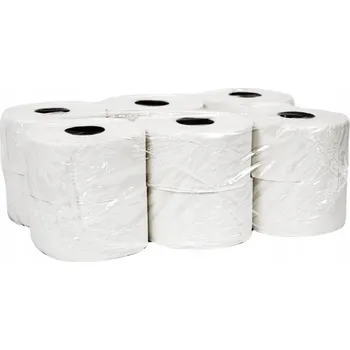 Toaletní papír Toaletní papír Jumbo 2vrstvý bez vůně, 12 rolí, 500 útržků