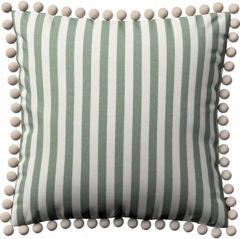 Povlak na polštářek Povlak na polštář 45x45 zeleno-bílé pruhy (1,5cm)