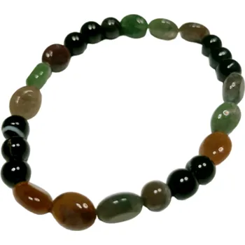 Náramek EX Herbis AHDL Náramek Achát Indický a černý EXACHIOVCR6