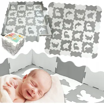 Pěnová podložka kojec s pěnové puzzle vzdělávací 162 x 162 cm, velká