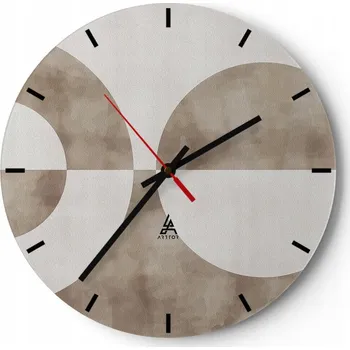 Hodiny Nástěnné hodiny do kuchyně 30x30 Minimalistické skleněné hodiny do obýváku Tiché