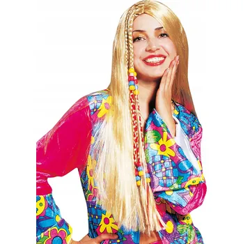 Karnevalová paruka Paruka hippie s korálky