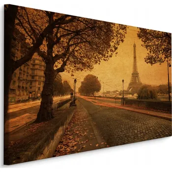 Obraz Obraz do Obývacího Pokoje Paříž Eiffelova Věž VINTAGE 30x20