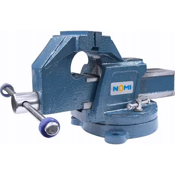 Svěrák ZÁMEČNICKÝ SVĚRÁK STOLNÍ OTOČNÝ 125mm S KOVADLINOU NOMI