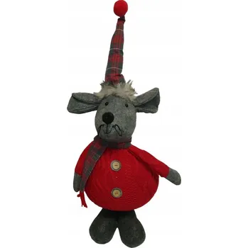 Obraz Dekorace myš v červeném svetříku 36 cm Florina