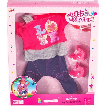 Doplněk pro panenku OBLEČENÍ PRO PANENKU MIMINKO - KALHOTY, BOTIČKY, BRÝLE