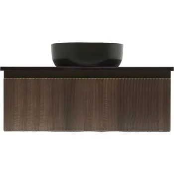 Koupelnový nábytek Koupelnová skříňka s krycí deskou SAT Evolution 98x30x44,8 cm ořech mat SATEVO100NAD