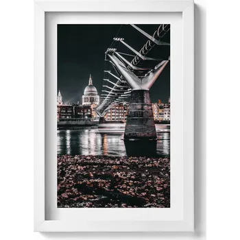 Obraz Dekorativní obraz v rámu do obýváku Katedrála sv. Pavla v Londýně 20x30 cm
