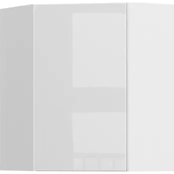 Kuchyňská skříňka Black red white GNWU-60/72 P (L) horní rohová skříňka vnitřní kuchyně Top Line Zvolte stranu: levé provedení, Barva korpusu skříněk: Bílá alpská, Zvolte barvu dvířek: Bílá lesk