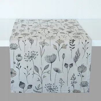 ubrus Běhoun PolDesign vícebarevný květinový 220 cm x 37 cm