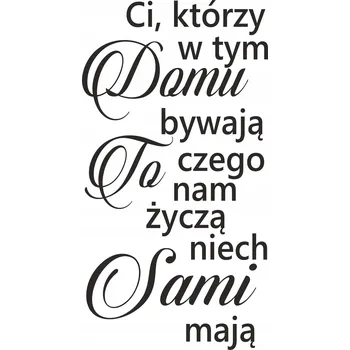 Obraz Nápisy na zeď Samolepky motivační Citáty V Tomto Domě Nápisy do obýváku