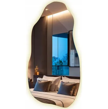 Zrcadlo Zrcadlo Glamour Koupelnové Nepravidelné Premium Připraveno k montáži