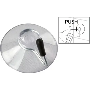 Věšák Věšák - transparentní přísavka (4 ks), 46x42x32mm (13400100) RIDDER