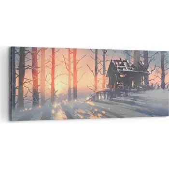 Obraz Foto obraz na plátně 100x40 krajina obývací pokoj ložnice na zeď velký