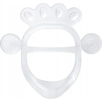 Kousátko na prořezávání zoubků, senzorické UMA silikonové bílé