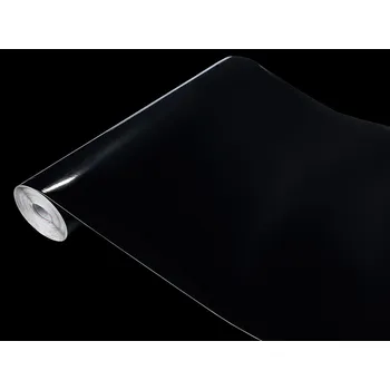 Tapeta Černá lesklá dýhovaná PVC Fólie Samolepicí , šíře 45 cm, změna barvy nábytku