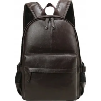 Městský batoh BATOH MĚSTSKÝ BATOH PÁNSKÝ DÁMSKÝ ELEGANTNÍ NA NOTEBOOK DO PRÁCE HNĚDÝ