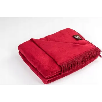 Prostěradlo Deka Cotton Cloud bavlna 150 cm x 200 cm červená