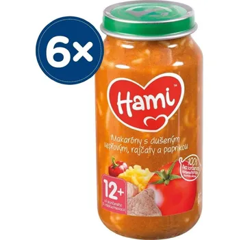 Dětská výživa Příkrm Hami od 12 měsíců 1500 g těstoviny, zelenina, vepřové maso