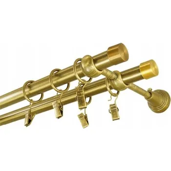 TYČOVÉ ZÁCLONOVÉ GARNÝŽE UNO GARNÝŽ KOVOVÁ DVOJITÁ 19 / 320