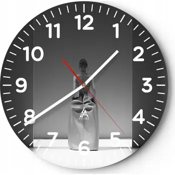 Hodiny Kuchyňské nástěnné hodiny 30x30 Moderní skleněné hodiny do obýváku Tiché