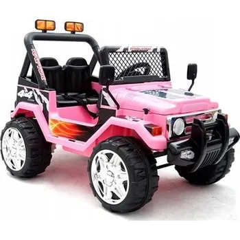 autíčko Auto na Akumulátor Raptor Dvoumístné Růžové