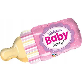 Balónek Qualatex Fóliový balónek Láhev Růžová - 99 cm