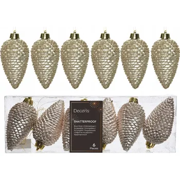 Vánoční dekorace Vánoční Vánoční Baňky ve tvaru stromečku 8 cm 6 ks