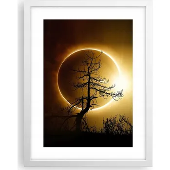 Obraz Obraz plakát v bílém rámu do obýváku 30x40 slunce foto plakáty na zeď