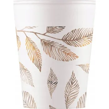 Party nádobí KELÍMKY PAPÍROVÉ NAROZENINOVÉ VĚTVIČKY 200 ML 8 KS