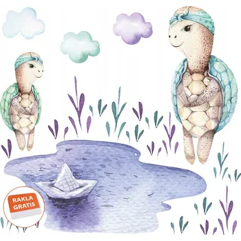 Samolepící dekorace Samolepka na stěnu zvířátka pro děti 100x95cm