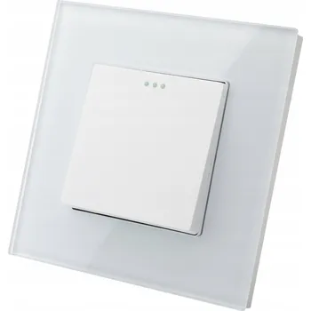 vypínač Spínač Vypínač Schodišťový Jednopólový Bílý s Rámečkem LUUNA
