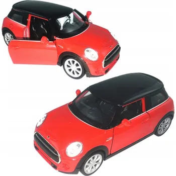 autíčko Welly Nový Mini Hatch Červený 1:34 Kovový